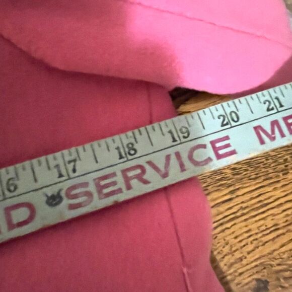 Lilly Pulitzer Pink 100%Wool Double Breasted Coat SZ 8 - Picture 6 of 7